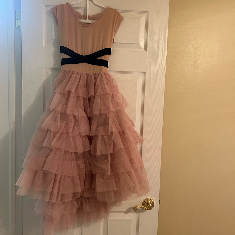 joyfoile Pink Ruffled Dress